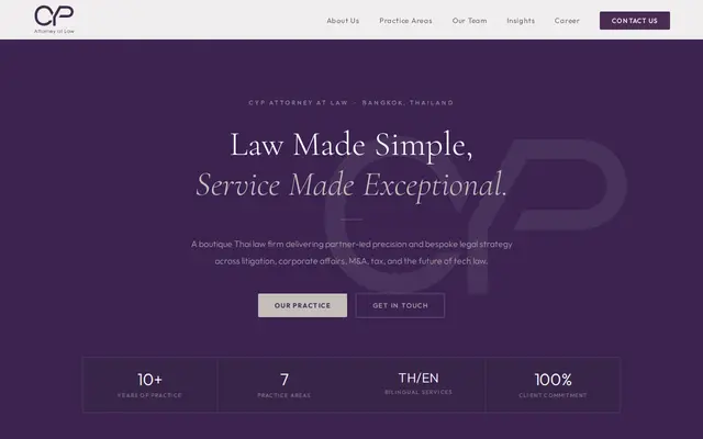 หน้าตาของ CYP Attorney at Law