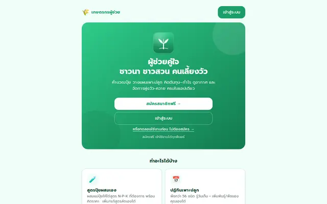 หน้าตาของ เกษตรกรผู้ช่วย