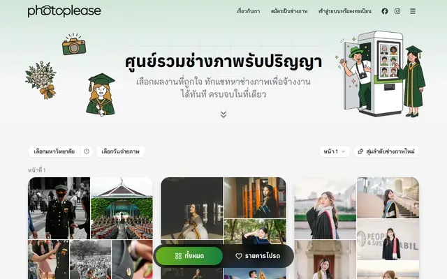 หน้าตาของ PhotoPlease บนจอคอม